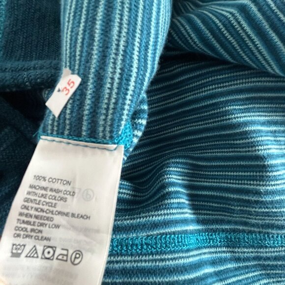 Tommy Bahama Mens Reversible 1/4 Zip Pullover Sweater XL Blue Striped Cotton New - Picture 4 of 7